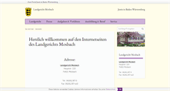 Desktop Screenshot of landgericht-mosbach.de